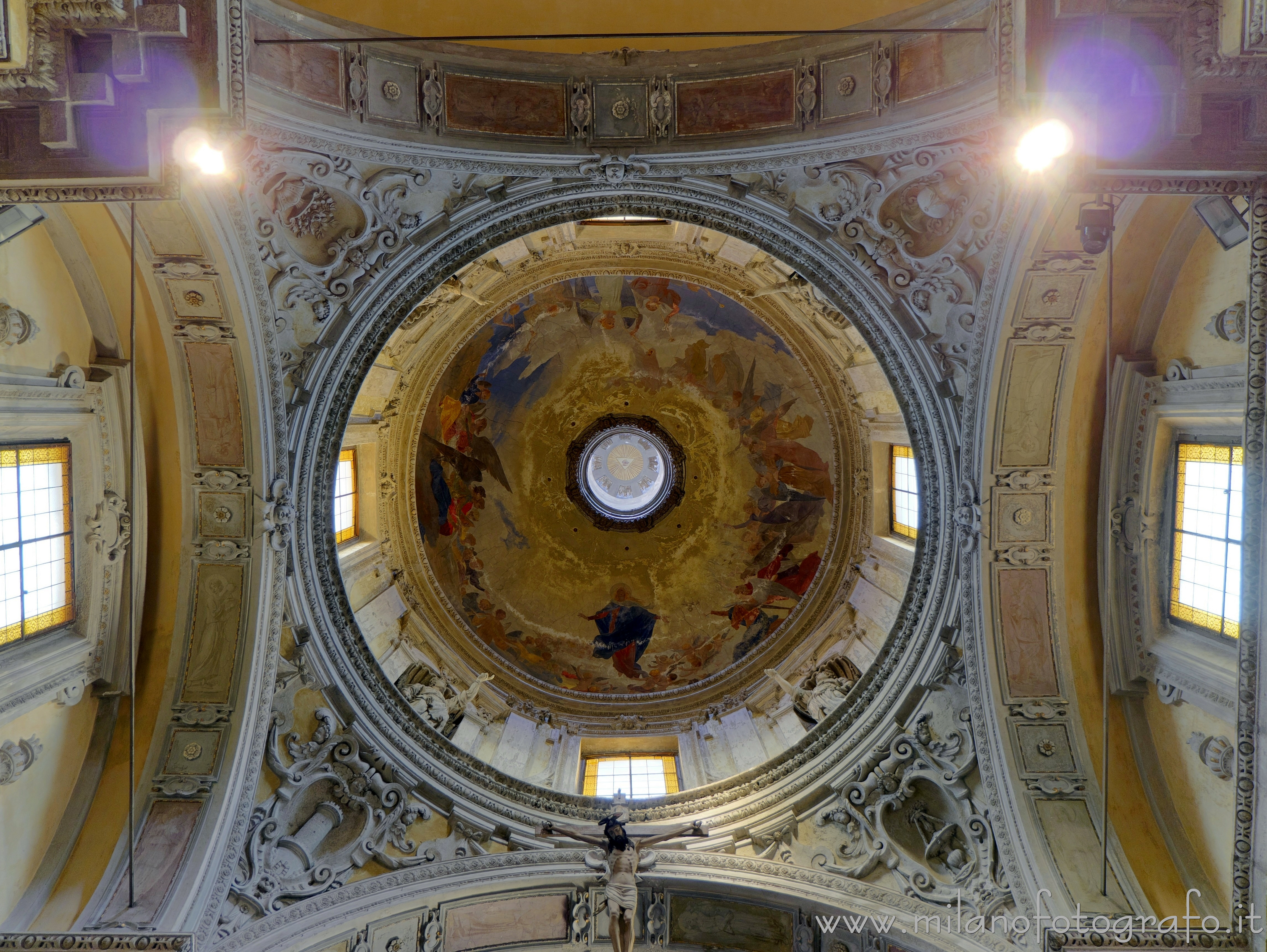 Milan (Italy) - Ceiling of the presbytery of the Church of Santa Maria alla Porta